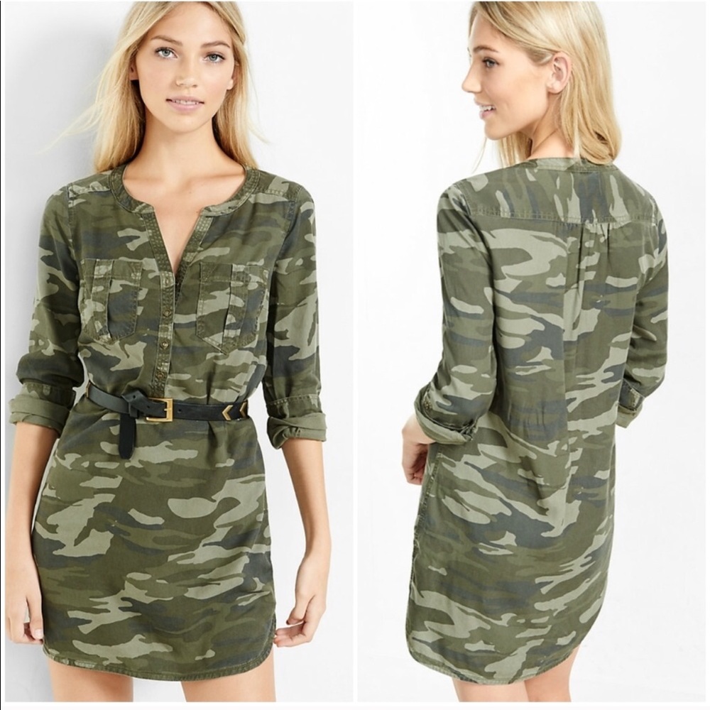Express Camo shirtdress size s $25